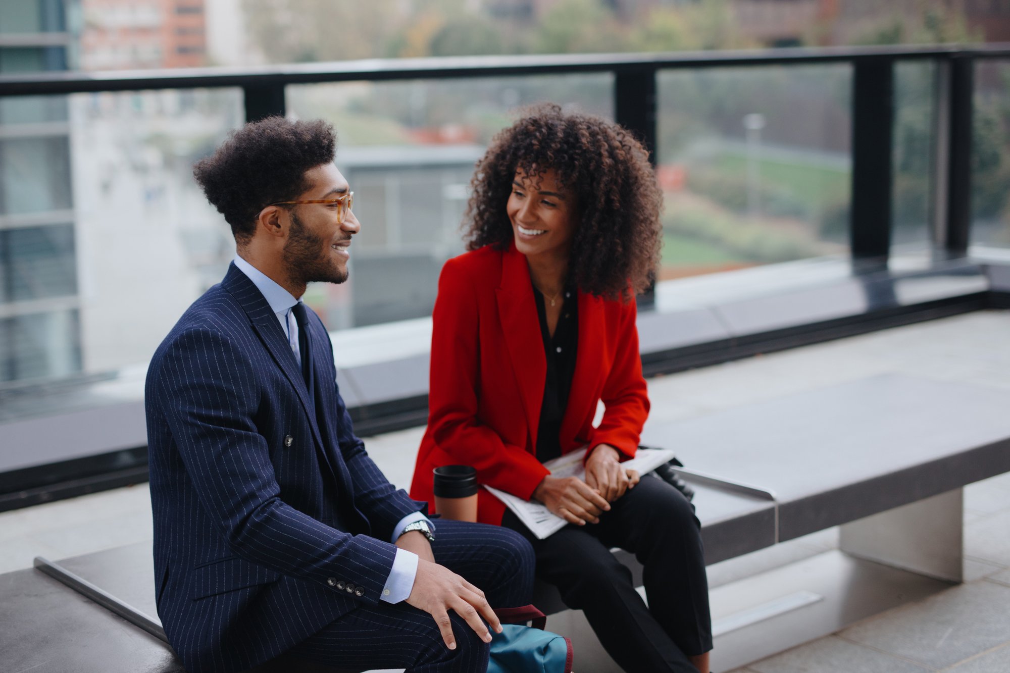 Two Business People - man + woman